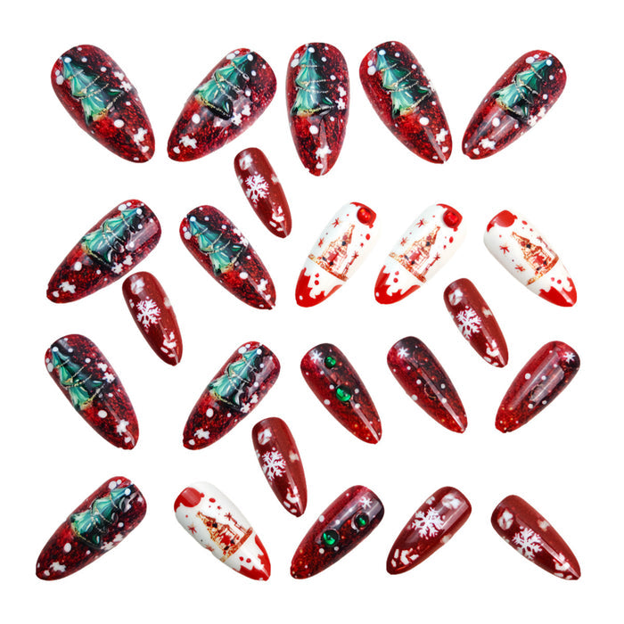 24pcs/Set Press On Nails Y1240