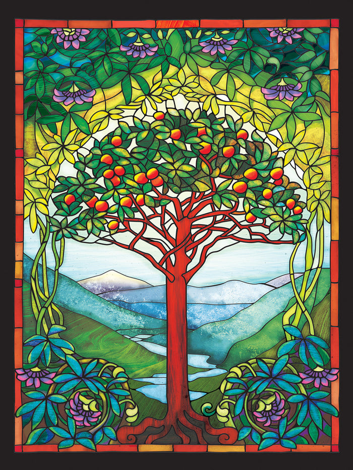 275 Piece Jigsaw Puzzle - Tree of Life Stained Glass | Cobble Hill