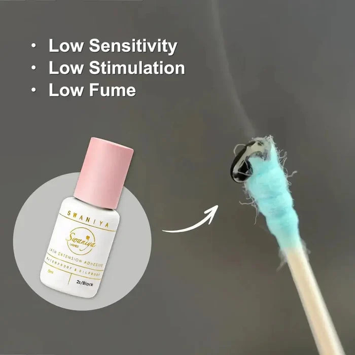 Lash Glue 2s dry Waterproof and Black Color| Swaniya Lashes