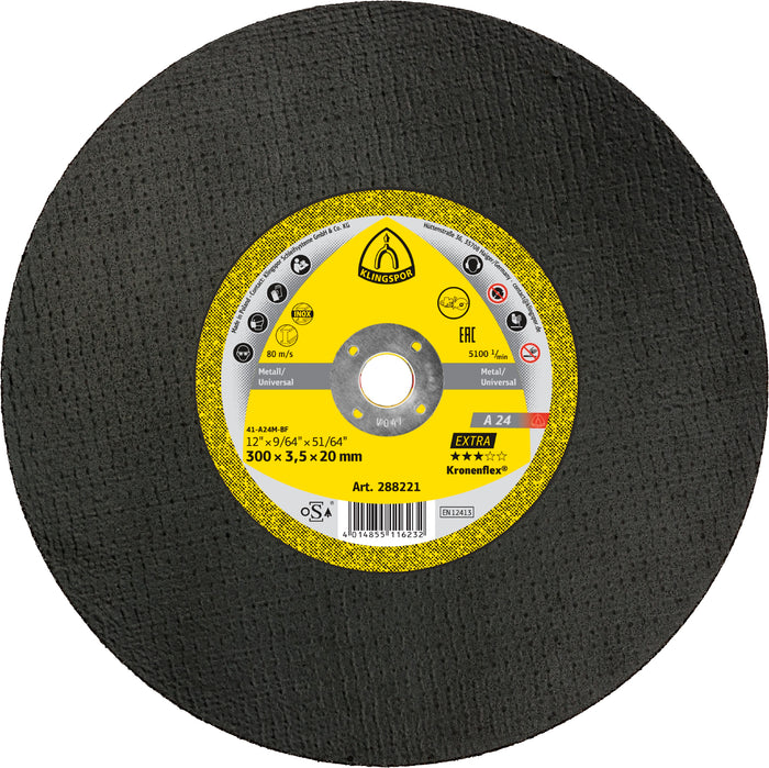 300 x 3.5 x 20mm A24 Extra Cutting Discs For Metal Per/10