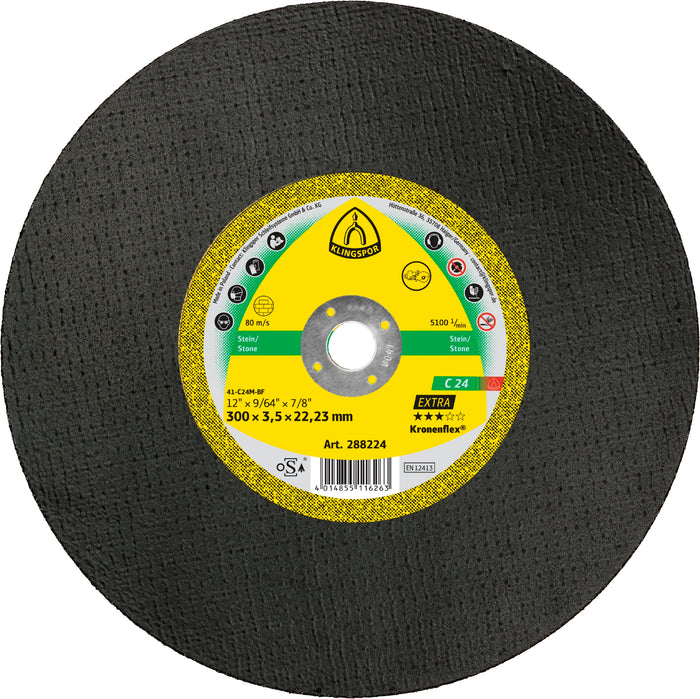 300 x 3.5 x 22.23mm C24 Extra Cutting Discs For Stone Per/10