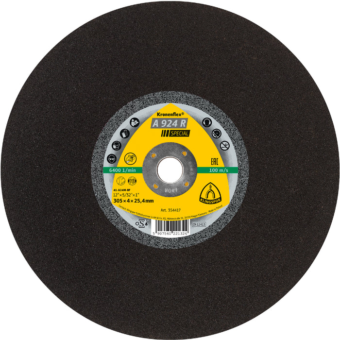 305 x 4 x 25.4mm A924R Special Cutting Discs Per/10