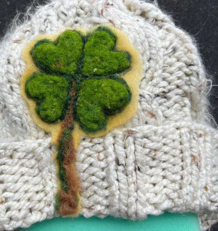 3.14.26 Needle Felted Shamrock Patch with Kathryn Bourque