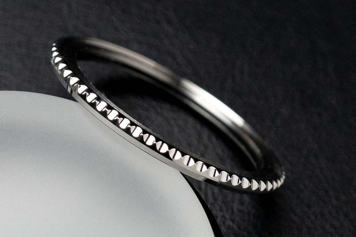 42mm Classic thin profile Silver Bezel (60 clicks) - for DWC divers, Seiko SKX and 5KX/SRPD