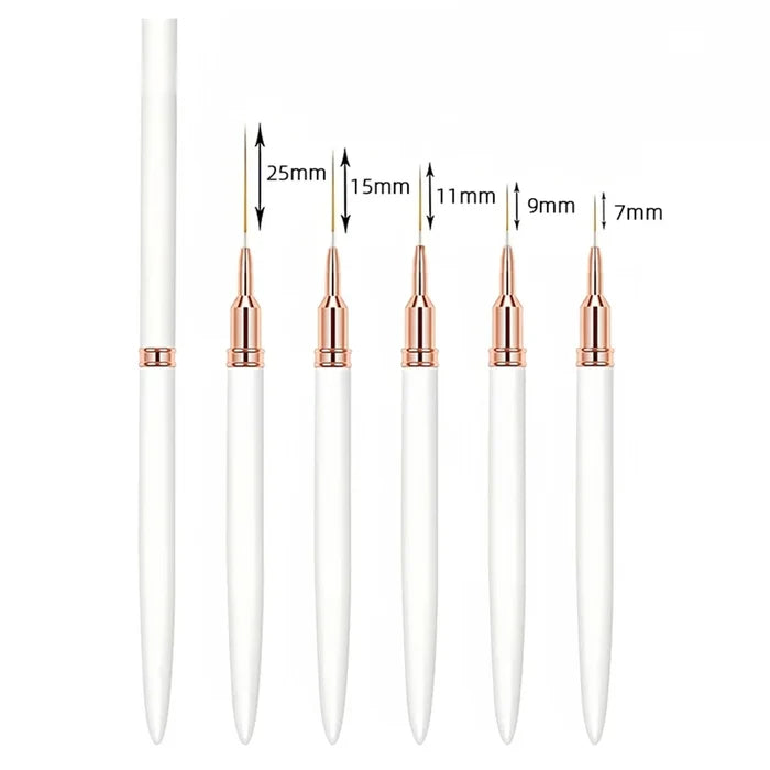 5-Piece Nail Art Liner Brush Set