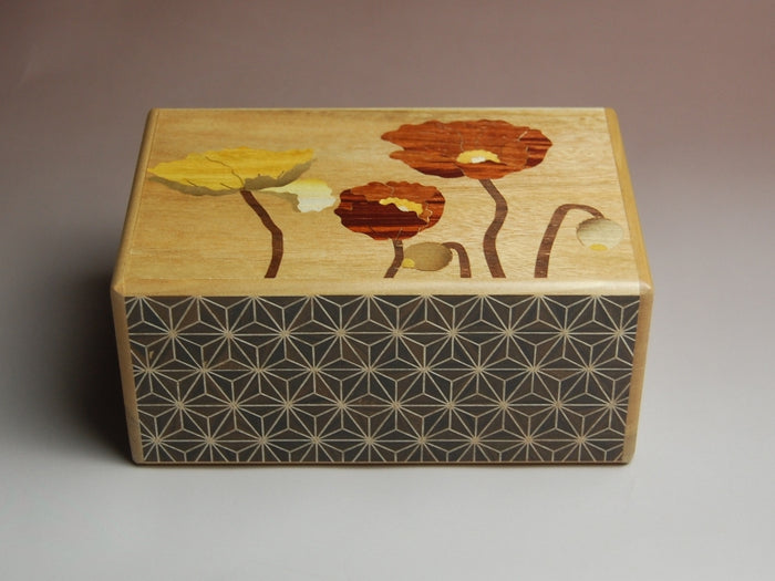 5 Sun 18 Step Touge Fuji Kuroasa Double Compartment Japanese Puzzle Box2