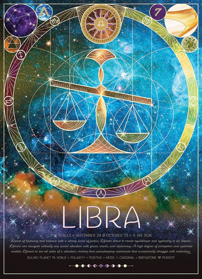 500 Piece Jigsaw Puzzle - Libra | Cobble Hill