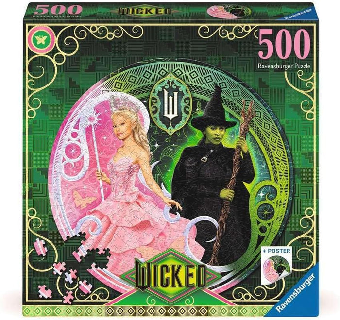 Ravensburger 'Wicked' puzzle box with characters and decorative elements