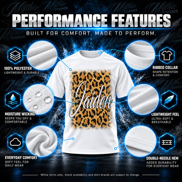 Cheetah Print Name T-Shirt by Mythic Airbrush, additional product image 3