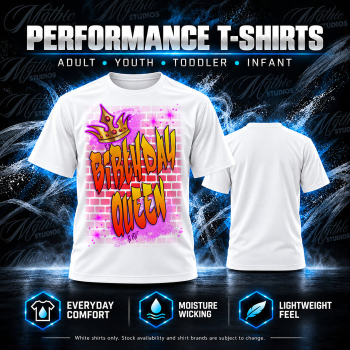 Graffiti Brick Wall Name T-Shirt by Mythic Airbrush, additional product image 2