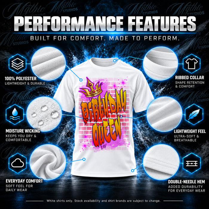 Graffiti Brick Wall Name T-Shirt by Mythic Airbrush, additional product image 3