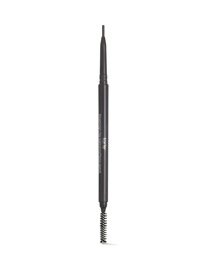 Eyebrow pencil with a black casing and visible brand name on a white background