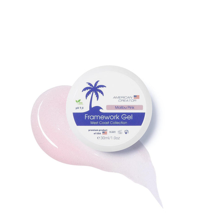 American Creator Framework Gel - MALIBU PINK (West Coast Col.)-Extension Gels;Must have-American Creator-Gel Essentialz