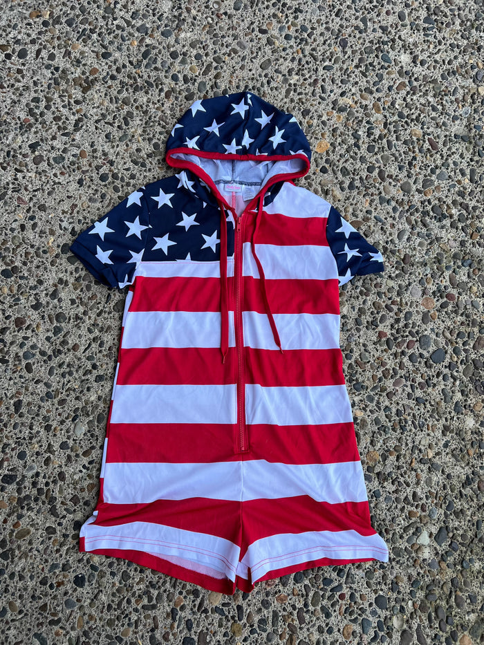 American Flag Romper Small/Medium