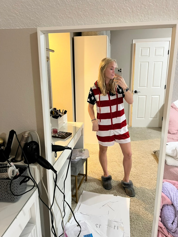 American Flag Romper Small/Medium