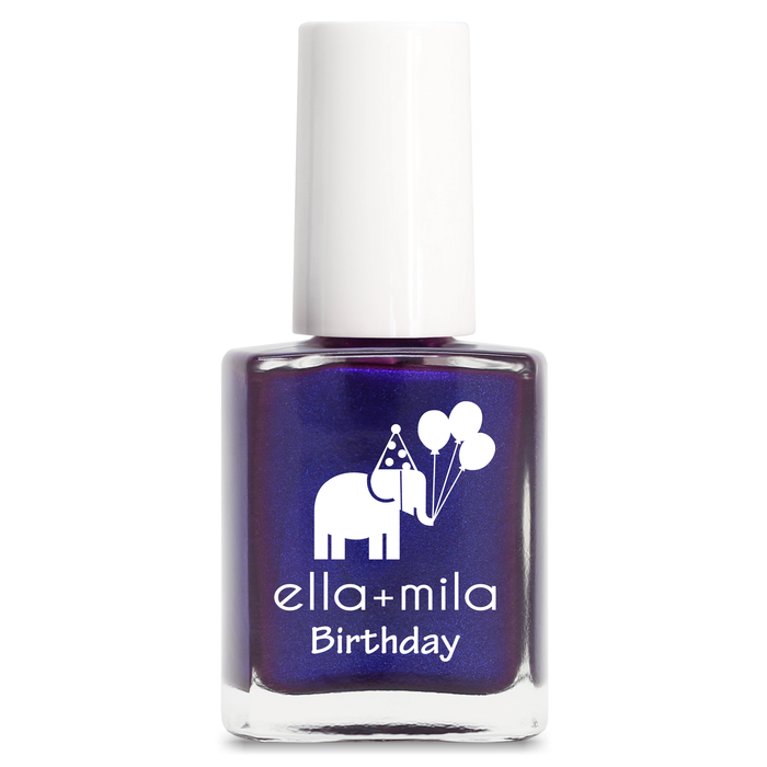 Amethyst Kiss purple and iridescent blue nail polish bottle – ella+mila Birthday