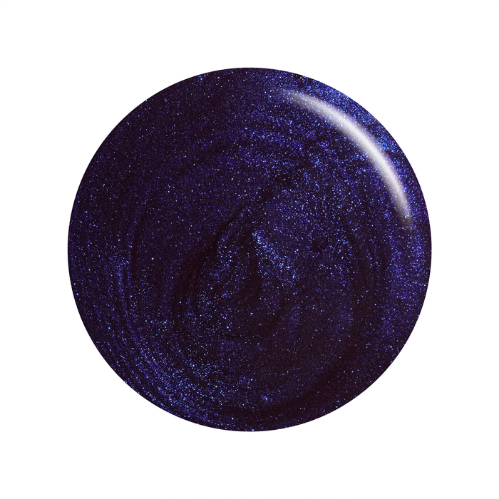 Amethyst Kiss purple and iridescent blue nail polish color swatch