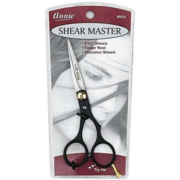 Annie Shear Master Hair Shears 5.5 Inch, 1 Count, Black