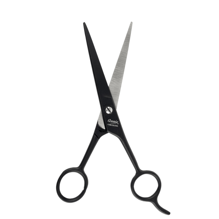 Annie Stainless Steel Straight Hair Shears 7.5 Inch, 1 Count, Black