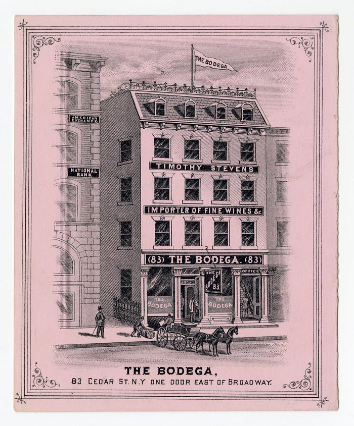 Antique Victorian BODEGA Fine WINES AND BRANDY Advertising Book Cover