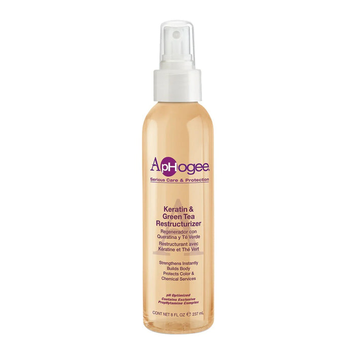 APHOGEE keratin green tea hair restructurizer spray bottle for strengthening and protecting hair