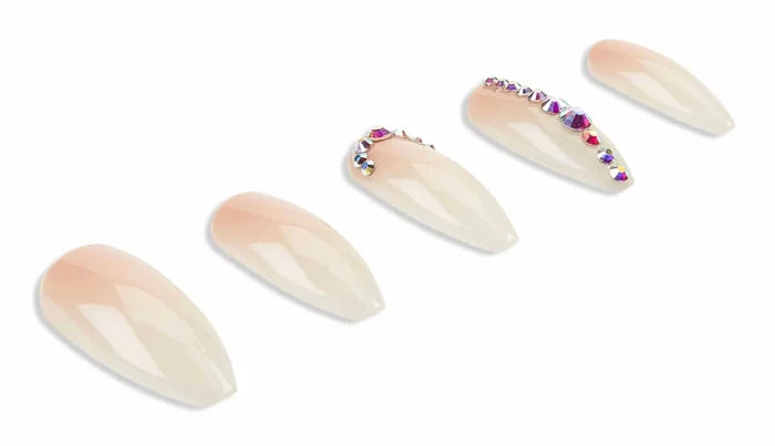 Ardell Nail Addict Premium Nail Set, Nude Light Crystals