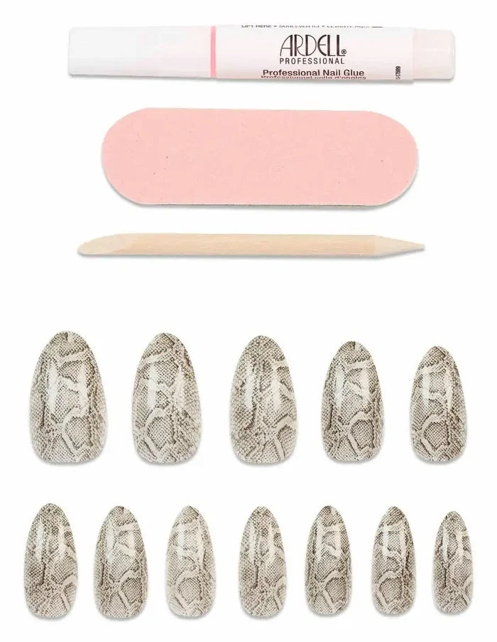 Ardell Nail Addict Premium Nails Grey Python