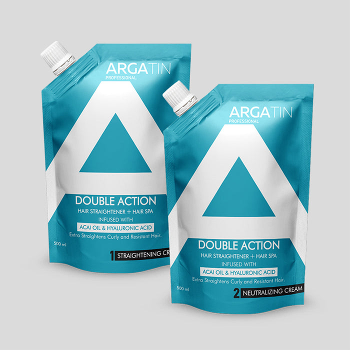 ARGATIN Professional Hair Straightening & Neutralizing Cream Combo - 500ml