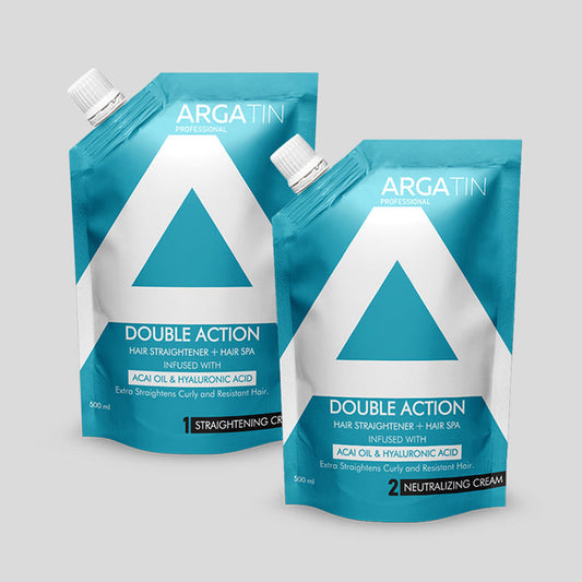 ARGATIN Professional Hair Straightening & Neutralizing Cream Combo - 500ml