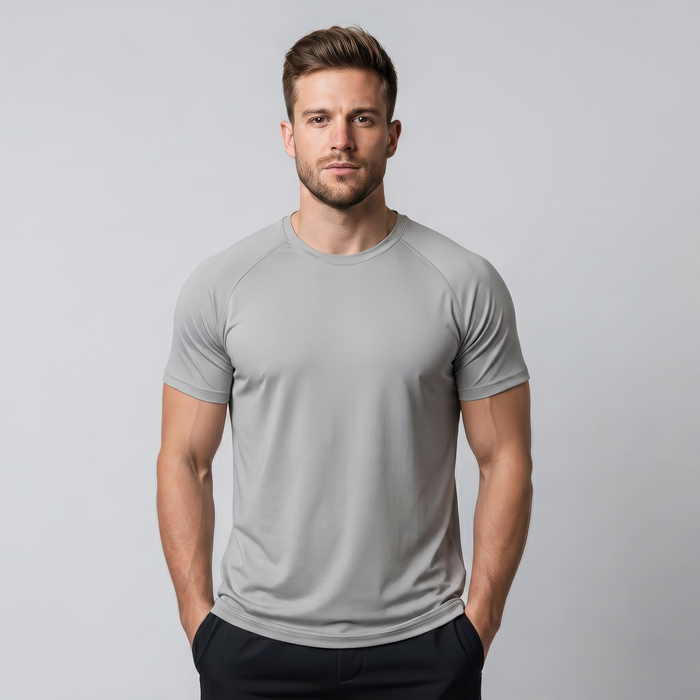 AVERON FitFlex Tee - Grey - model raglan