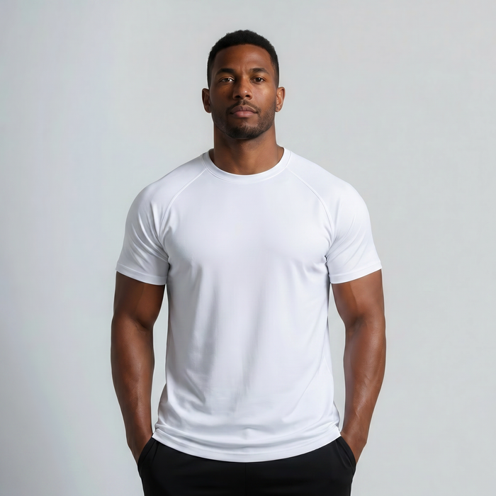 AVERON FitFlex Tee - White - model raglan