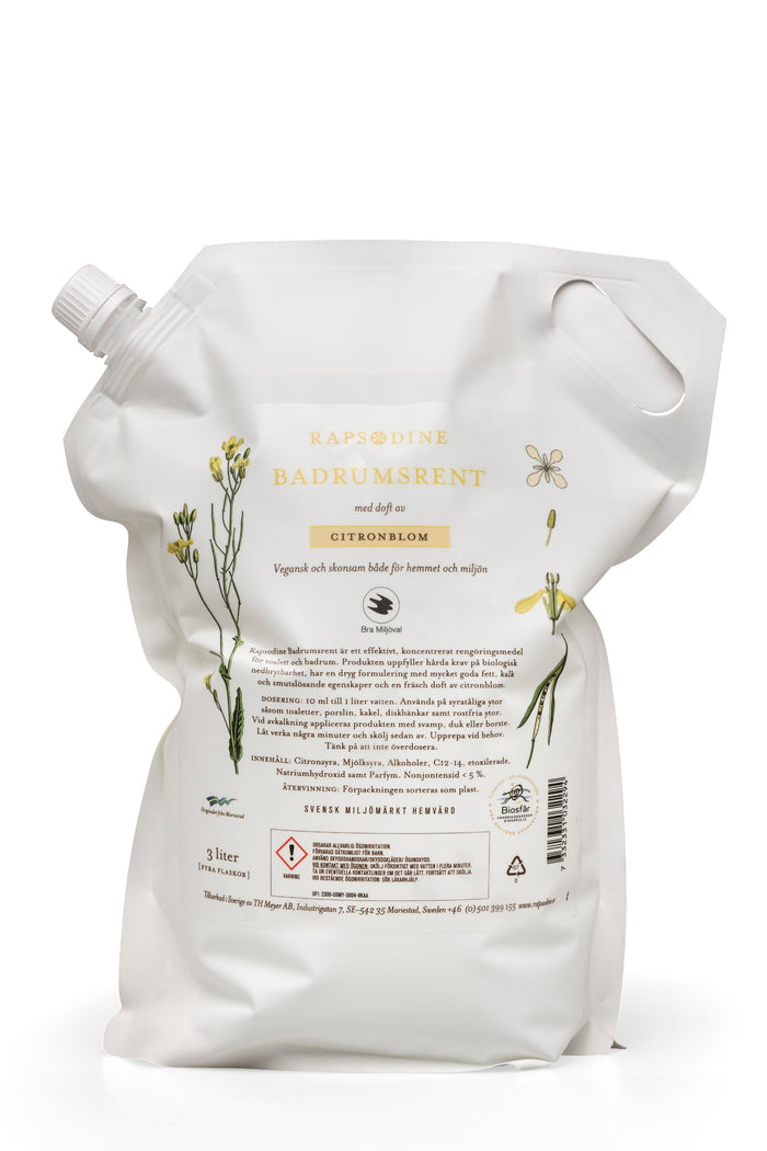 Badrumsrent refill, 3 liter (3-pack)