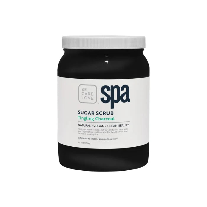 BCL Spa - Tingling Charcoal - Exfoliating Sugar Scrub (64 oz Bulk)