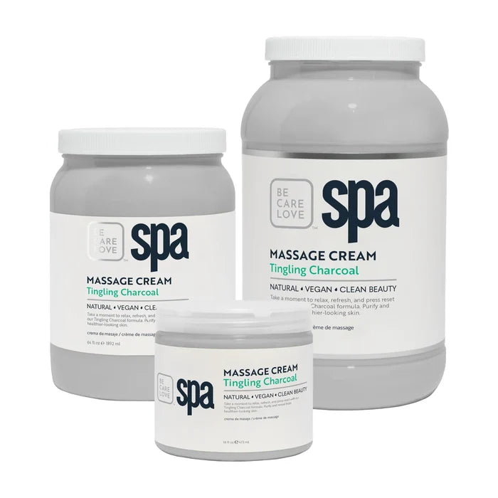 BCL Spa - Tingling Charcoal - Massage Cream (64 oz Bulk)