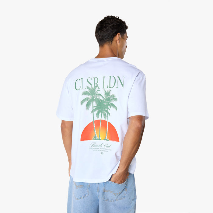 Beach Club T-Shirt  |  White