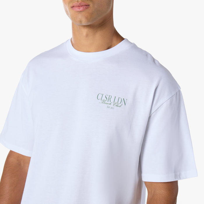 Beach Club T-Shirt  |  White