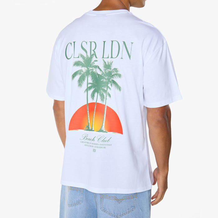 Beach Club T-Shirt  |  White