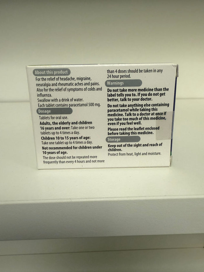 Bells Paracetamol 500mg 32 Tablets (P)