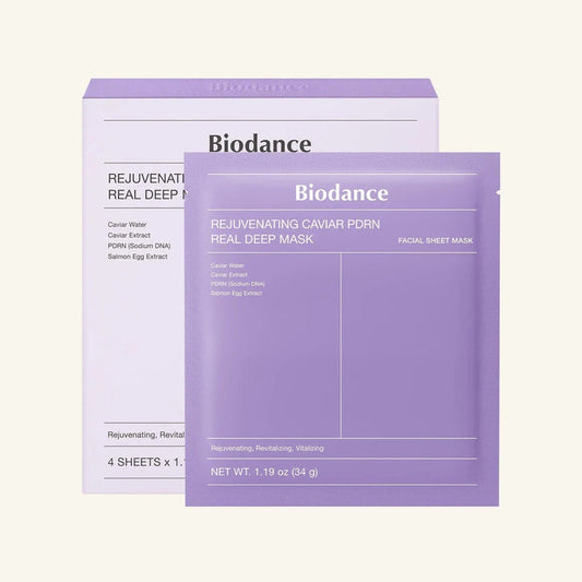 BIODANCE Rejuvenating Caviar PDRN Real Deep Mask 34g 4 pcs - DOKAN