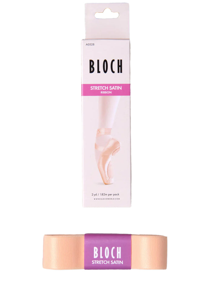 2 yards of A0528 Bloch Stretch Pointe Shoe Ribbon in Pink