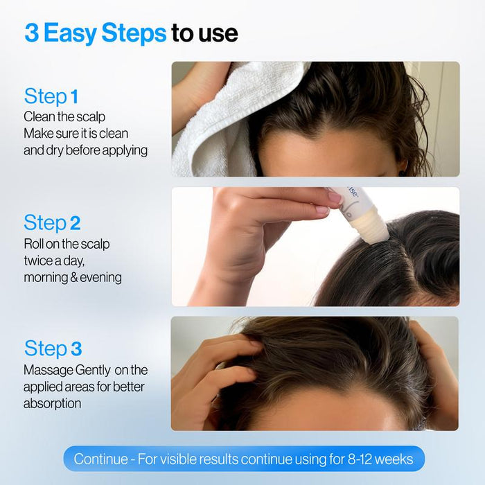 ✨  Bodywise Hair Growth Serum Roll-On – Boosts Roots, Revives Thinning Hair Naturally