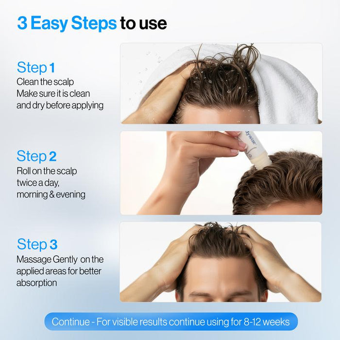 ✨  Bodywise Hair Growth Serum Roll-On – Boosts Roots, Revives Thinning Hair Naturally