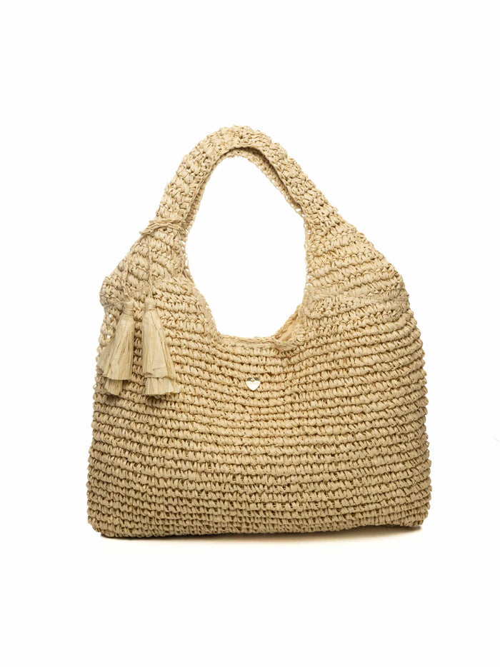 HATYOU borsa a spalla carta naturale BP0353 CARTA-NATURALE