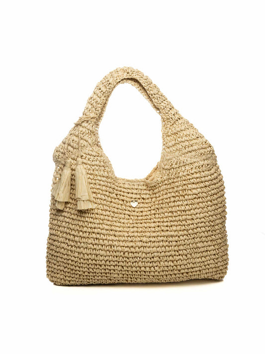 HATYOU borsa a spalla carta naturale BP0353 CARTA-NATURALE