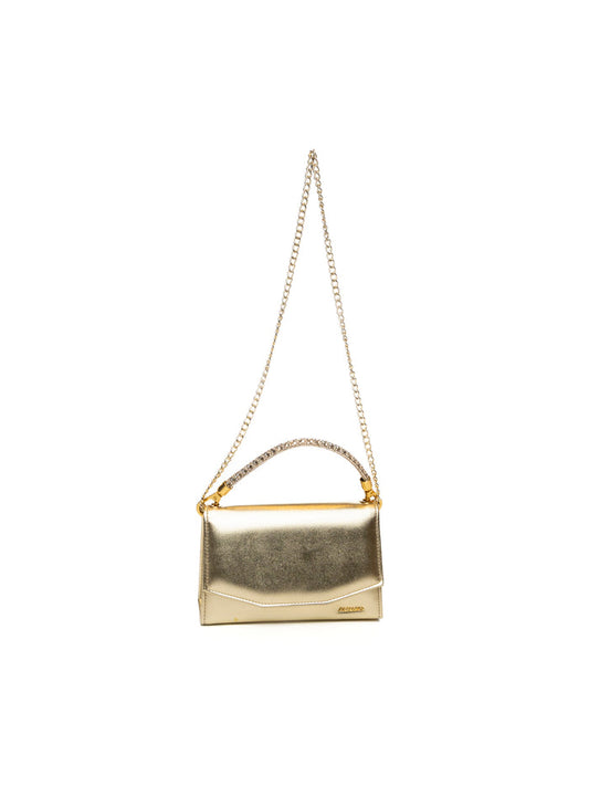 ALBANO borsa mini metal platino A1028 METAL-PLATINO