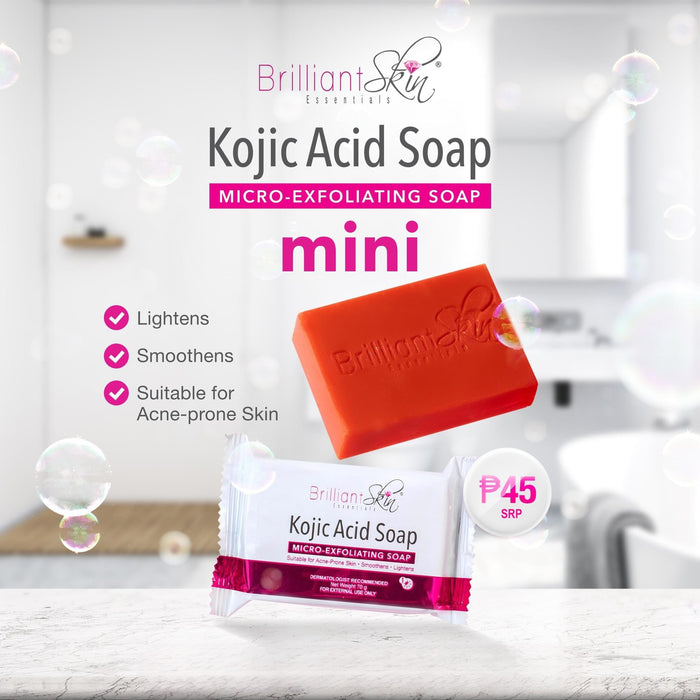 Brilliant Skin Kojic Acid Soap 135g. بريليت سكن صابون حمض الكوجيك 135 جرام - Princess Cosmetics Qatar