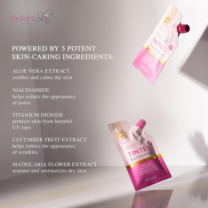 Brilliant Skin Tinted Sunscreen 20g بريليانت سكين واقي شمسي ملون 20 جرام - Princess Cosmetics Qatar