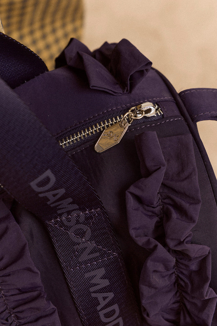 Brooke Frill Barrel Bag Navy