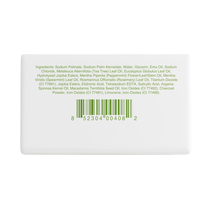barcode and ingredient list on soap packaging