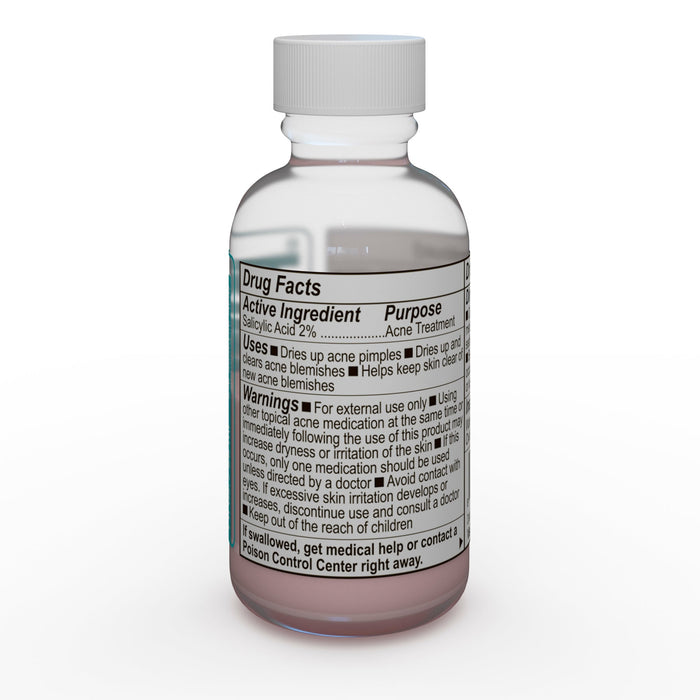 bottle of salicylic acid acne treatment